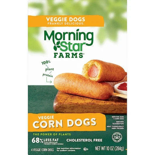 Morningstar Farms Corn Dogs 10 Ounce Size - 8 Per Case.