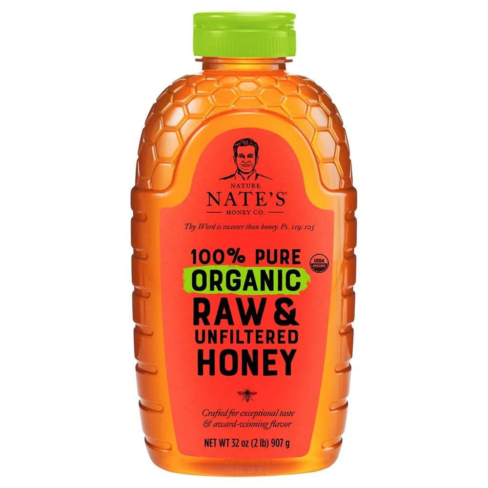 Nature Nate's - Honey Organic Raw Unfiltered - Case of 6-32 FZ