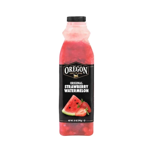 Oregon Fruit Products Fruit In Hand Strawberry Watermelon 35 Ounce Size - 6 Per Case.
