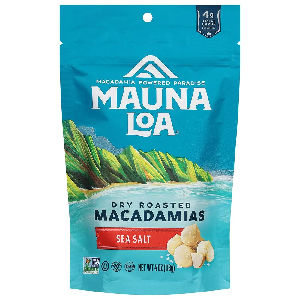 Mauna Loa - Macadamias Roasted Seasalt - Case of 6-4 OZ