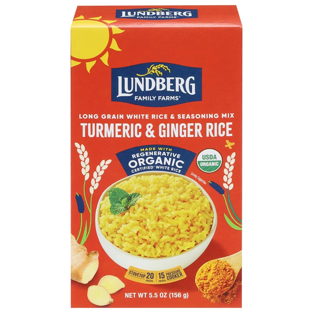 Lundberg Family Farms - Rice Organic White Tmrc Gngr - Case of 6-5.5 OZ
