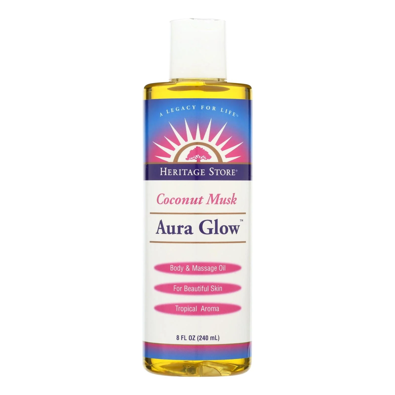 Heritage Products Aura Glow Massage Lotion Coconut - 8 fl Ounce