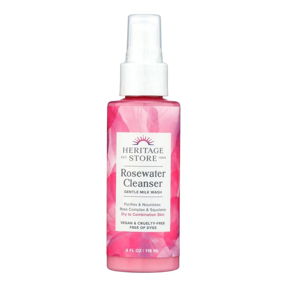 Heritage Store - Cleanser Rosewater - 1 Each-4 FZ