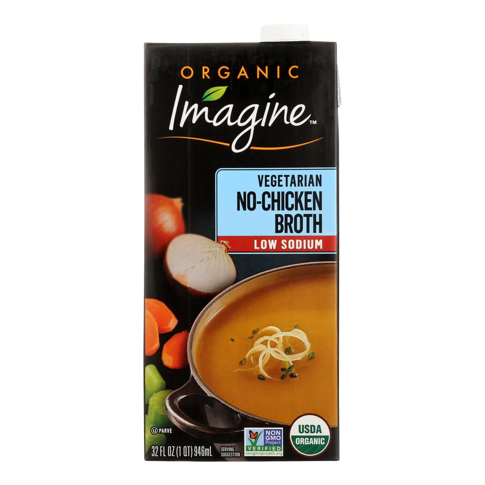 Imagine Foods - Broth No Chicken Low sodium - Case of 6-32 Fluid Ounce