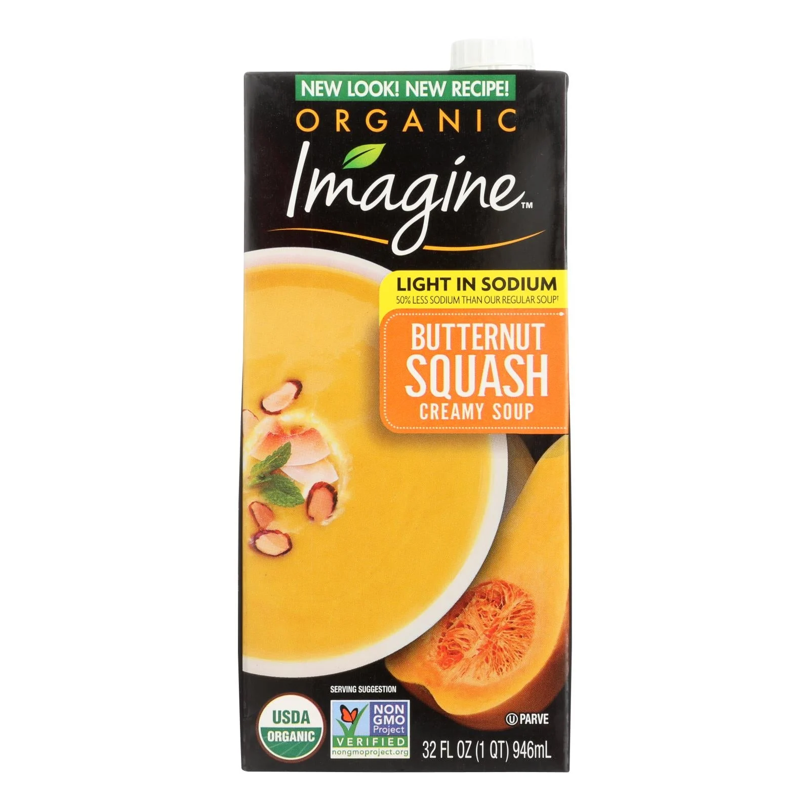 Imagine Foods - Soup Creamy Btrnt Sq Low sodium - Case of 6-32 Fluid Ounce
