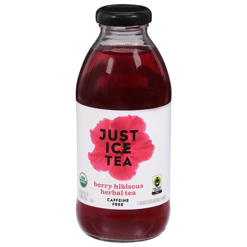 Just Ice Tea - Tea Organic Berry Hibiscus - Case of 12-16 FZ
