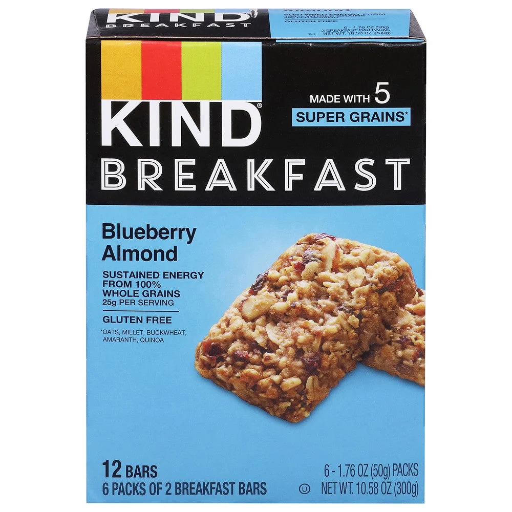 Kind - Bar Brkfast Blubry Almond - Case of 5-6/1.76 Z