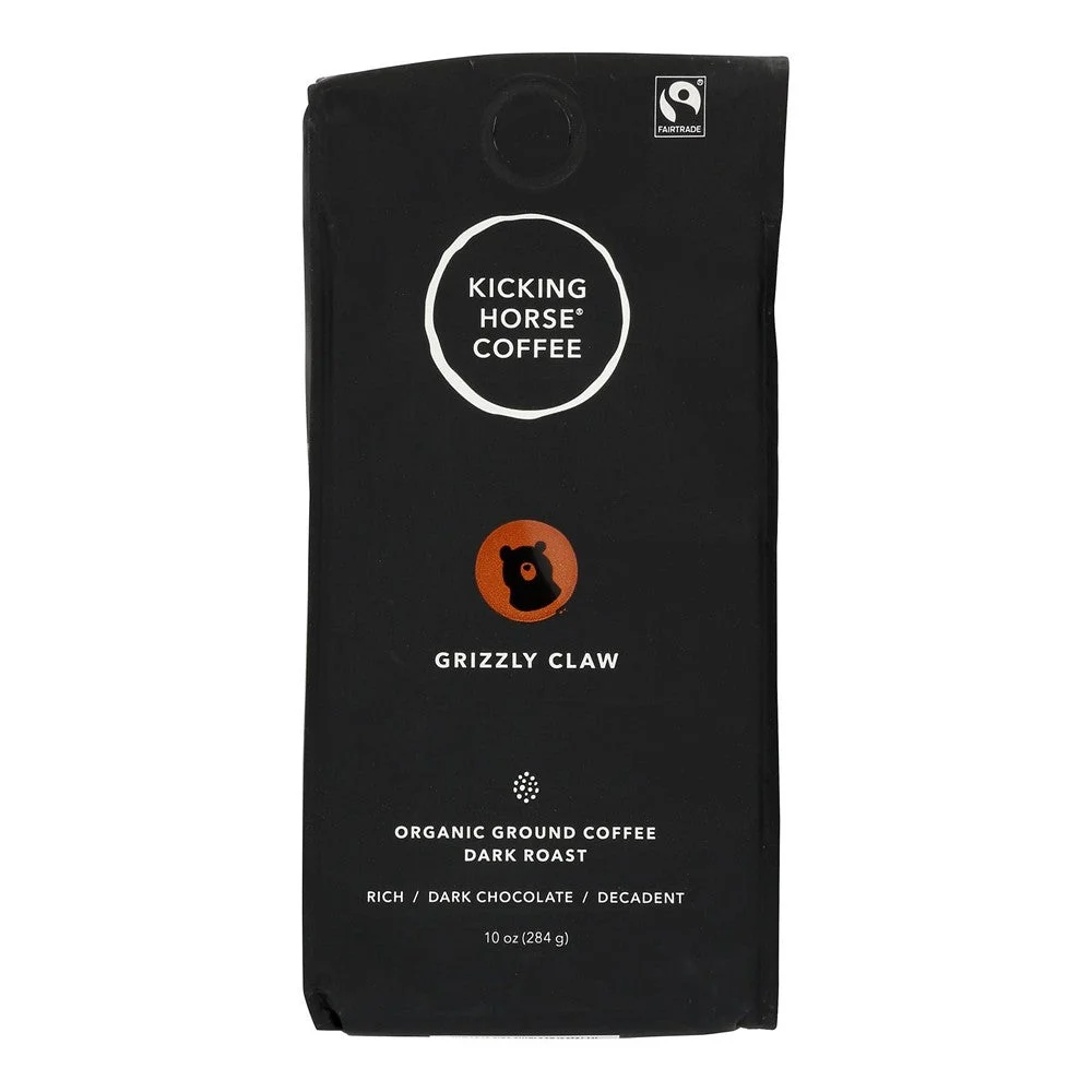 Kicking Horse - Coffee Organic Grizzly Claw Ground - Case of 6-10 Ounces