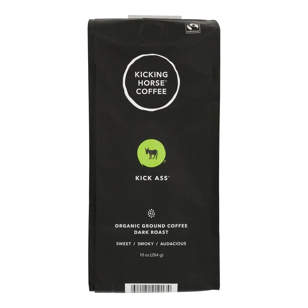 Kicking Horse - Coffee Organic Kick Ass Ground - Case of 6-10 Ounce
