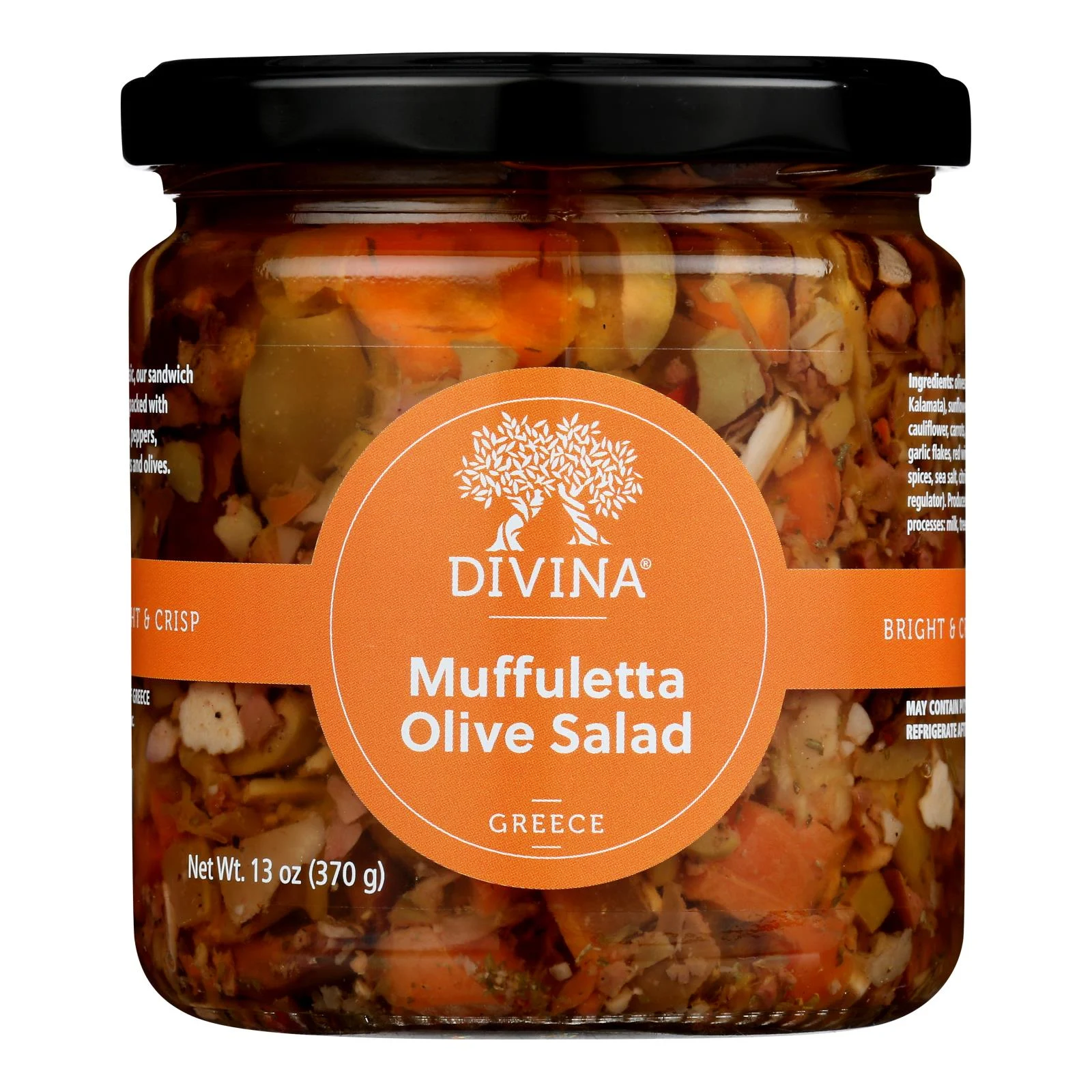 Divina - Muffuletta Olive Salad - Case of 6-13 Ounce