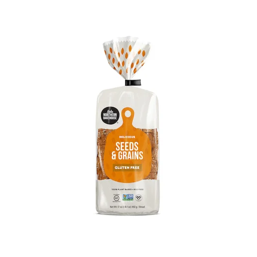 Little Northern Bakehouse Gluten Free Sliced Seeds & Grains Bread, 17 Ounce, 6 per case