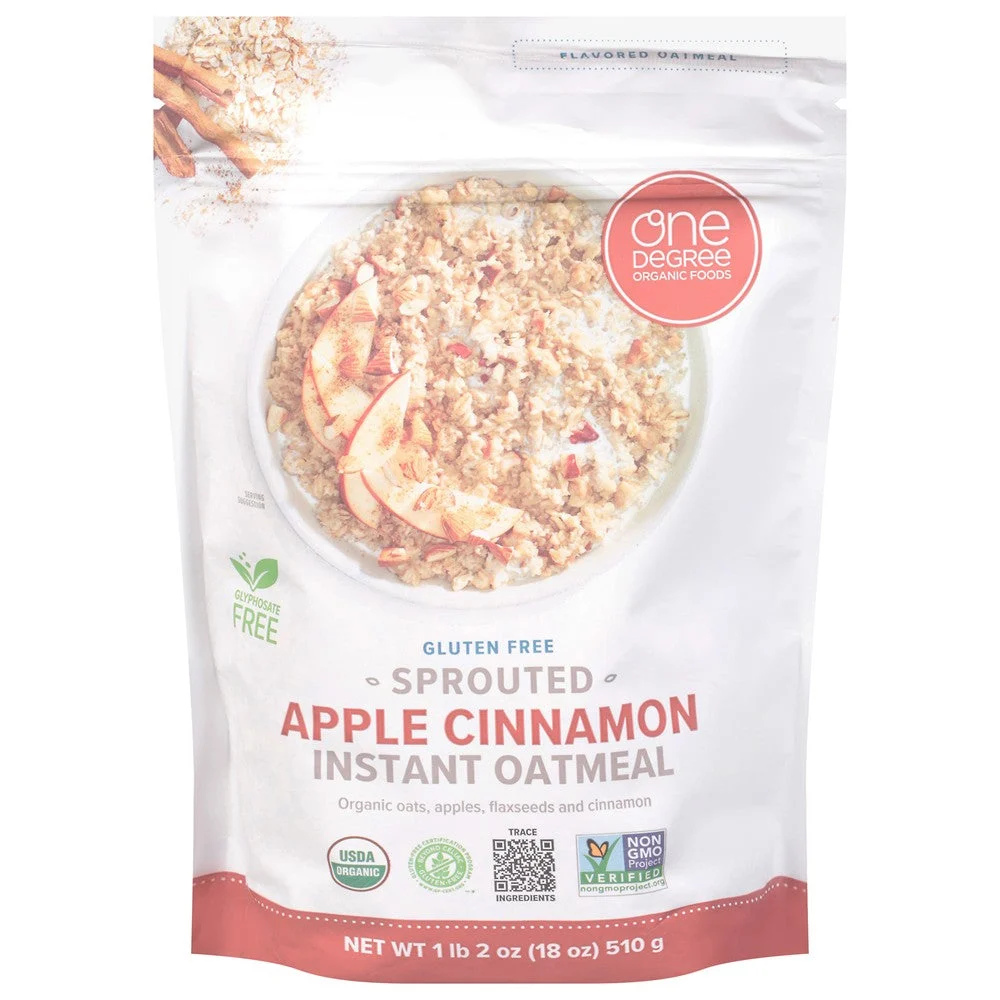 One Degree Organic Foods - Sprt Otml Organic Apl Cinnmn - Case of 6-18 OZ