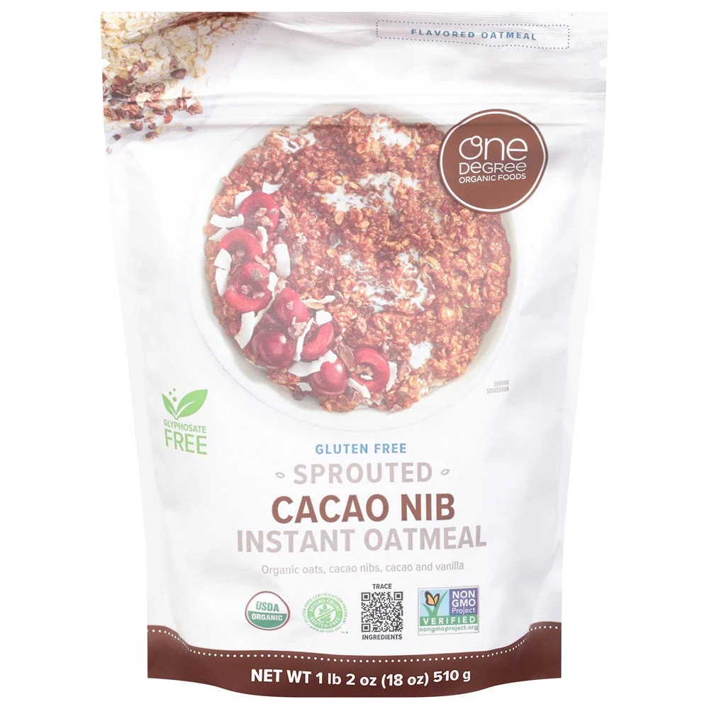One Degree Organic Foods - Sprt Otml Organic Cacao Nib - Case of 6-18 OZ