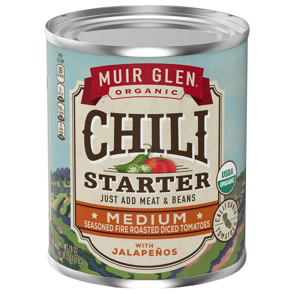 Muir Glen - Chli Strt Organic Med Rst Tom - Case of 12-28 OZ