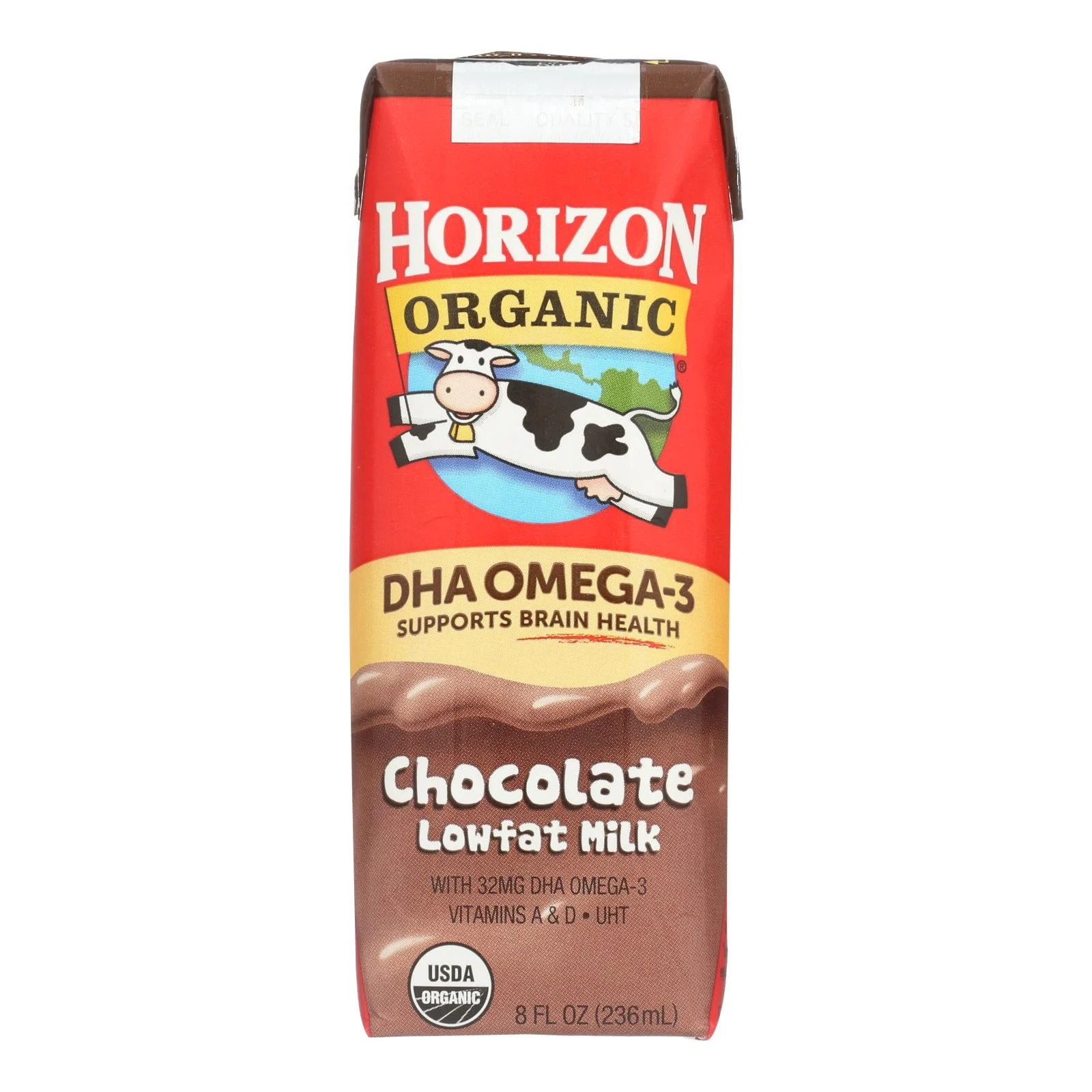 Horizon Organic Dairy - Milk Chocolate 1% Dha Asep - 1 Each-12/8 Ounce