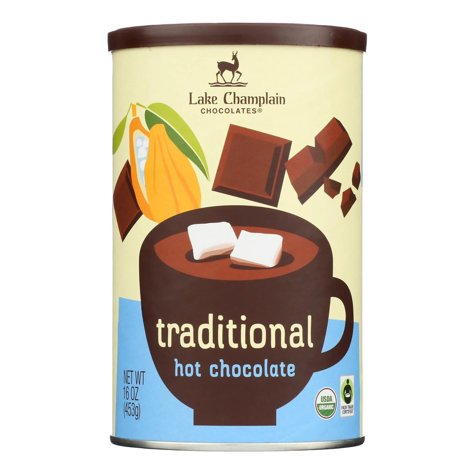 Lake Champlain Chocolates Traditional Hot Chocolate Mix - Case of 6 - 16 Ounce