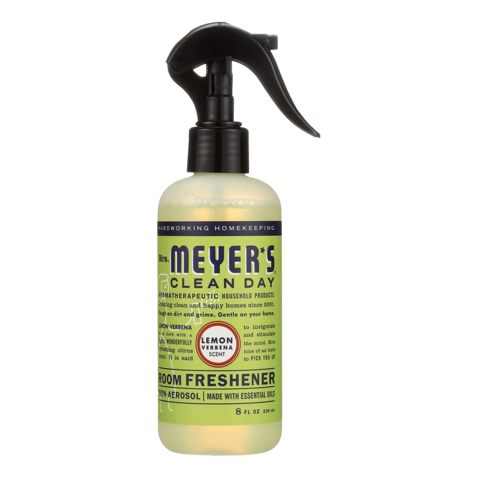 Mrs. Meyer's Clean Day - Room Freshener - Lemon Verbena - Case of 6 - 8 Ounce