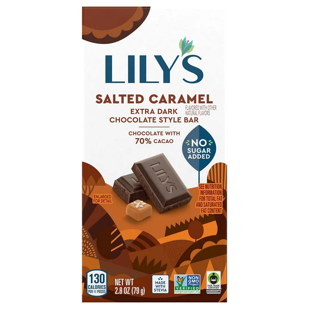 Lilys - Bar Dk Chocolate 70% Sltd Crml - Case of 12-2.8 OZ