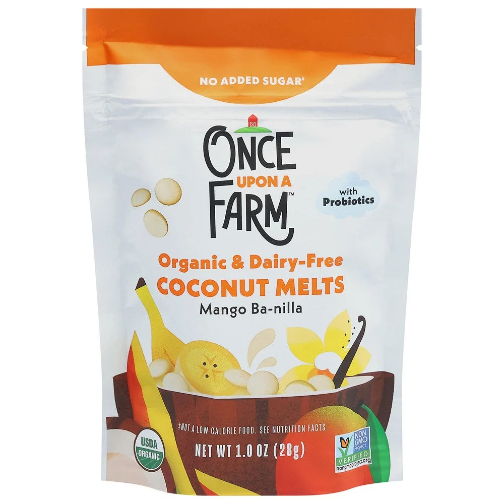 Once Upon A Farm - Cnut Melts Organic Mngo Bnlla - Case of 8-1 OZ