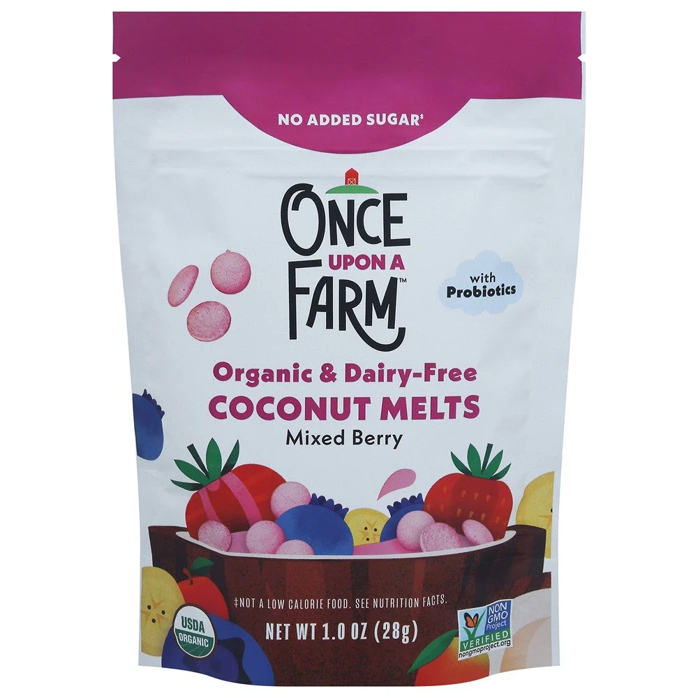 Once Upon A Farm - Cnut Melts Organic Mxd Berry - Case of 8-1 OZ
