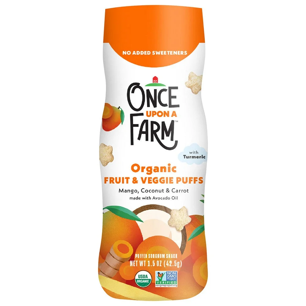 Once Upon A Farm - Puffs Organic Mngo Crt Cnut - Case of 6-1.5 OZ