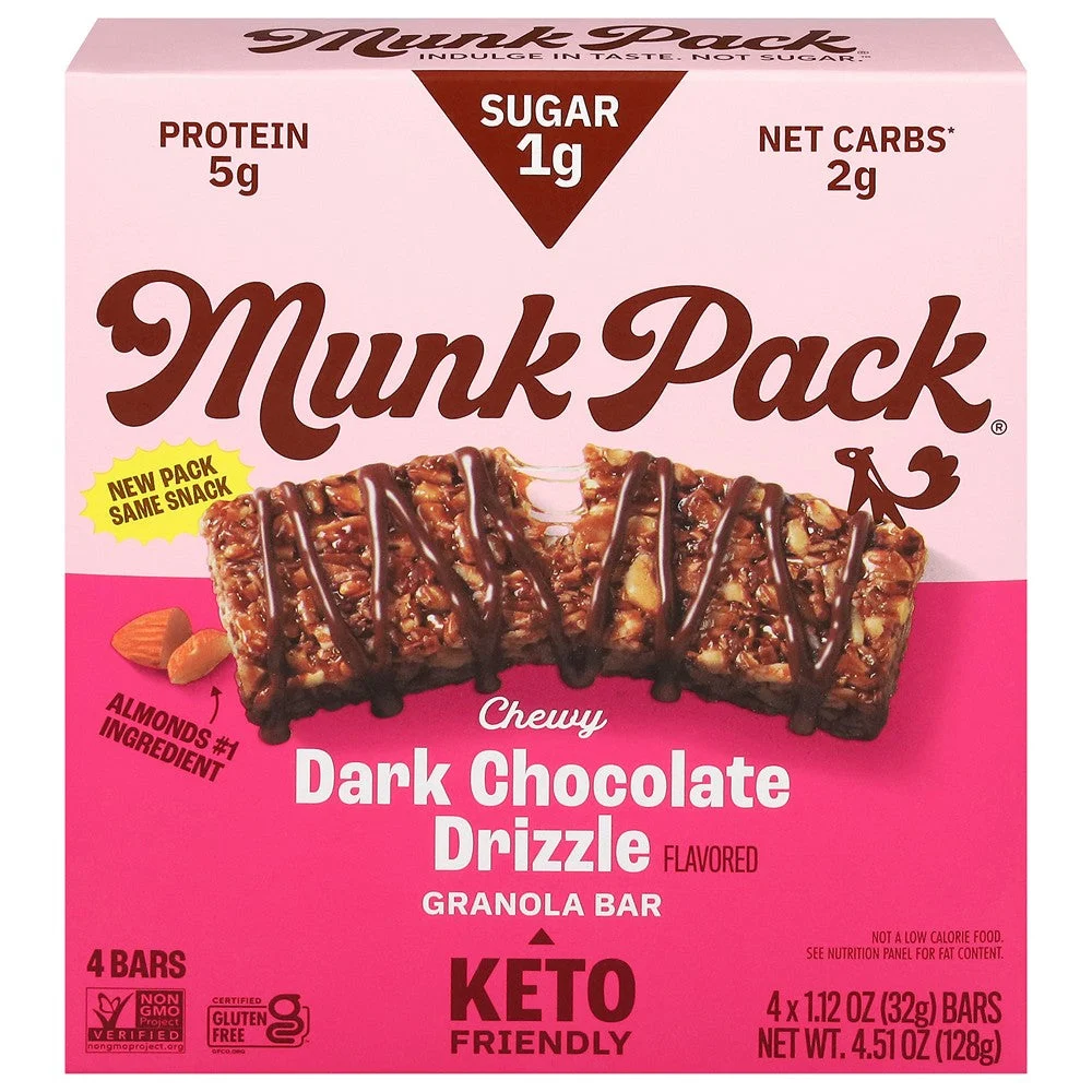 Munk Pack - Grn Br Keto Dk Chocolate - Case of 6-4/1.12 Z