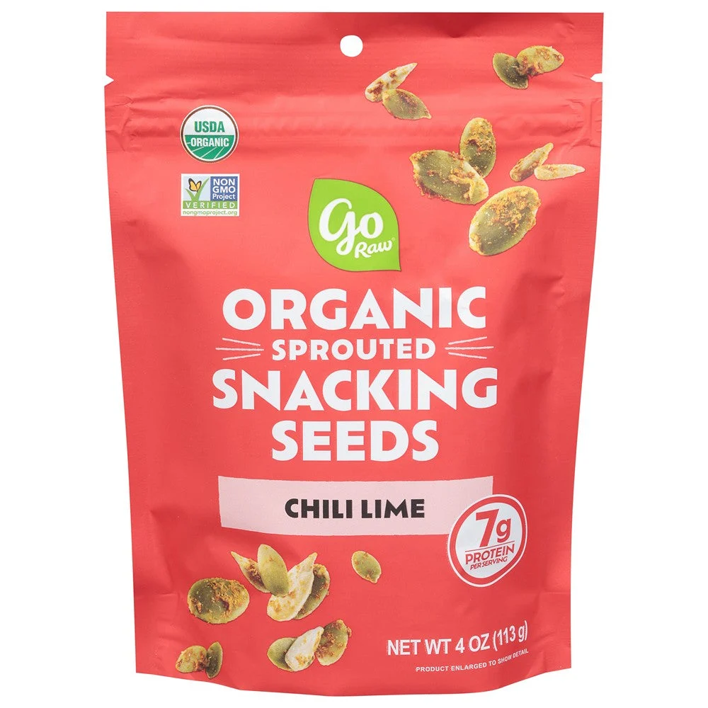 Go Raw - Snack Seed Organic Chili Lime - Case of 6-4 OZ
