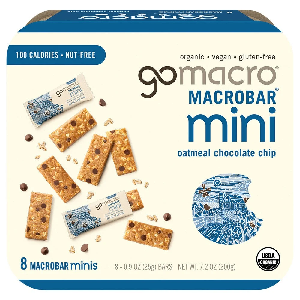 Gomacro - Bar Organic Mini Oatml Cchip - Case of 8-7.2 OZ