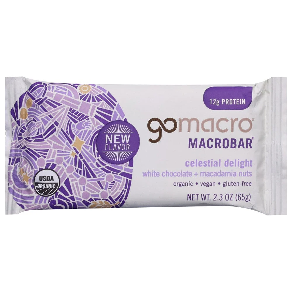 Gomacro - Bar Organic Wht Chocolate Macd Nut - Case of 12-2.3 OZ