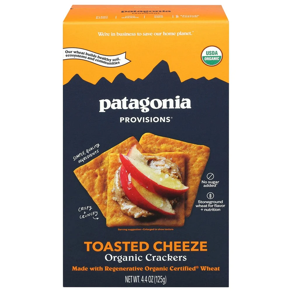 Patagonia Provisions - Cracker Organic Vgn Cheddar - Case of 6-4.4 OZ