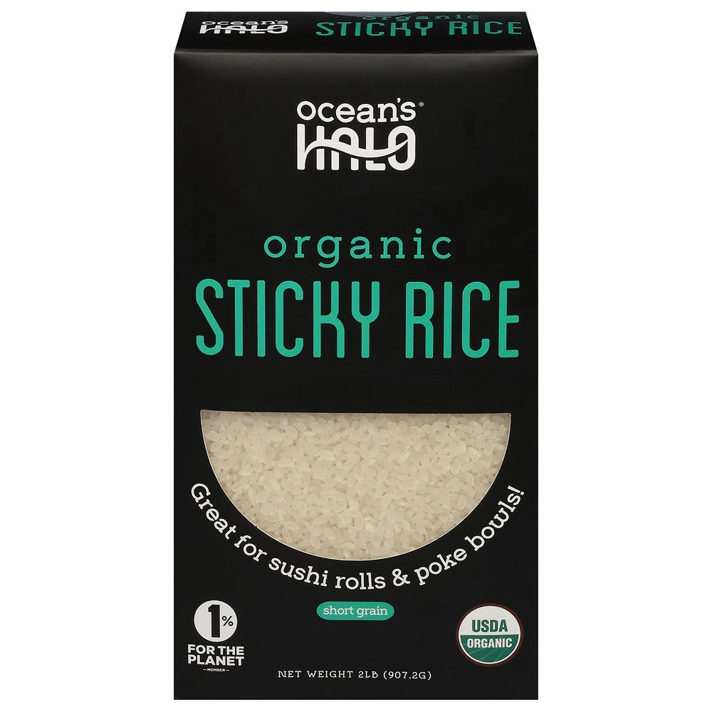Ocean's Halo - Rice Organic Sticky Short Grn - Case of 5-32 OZ