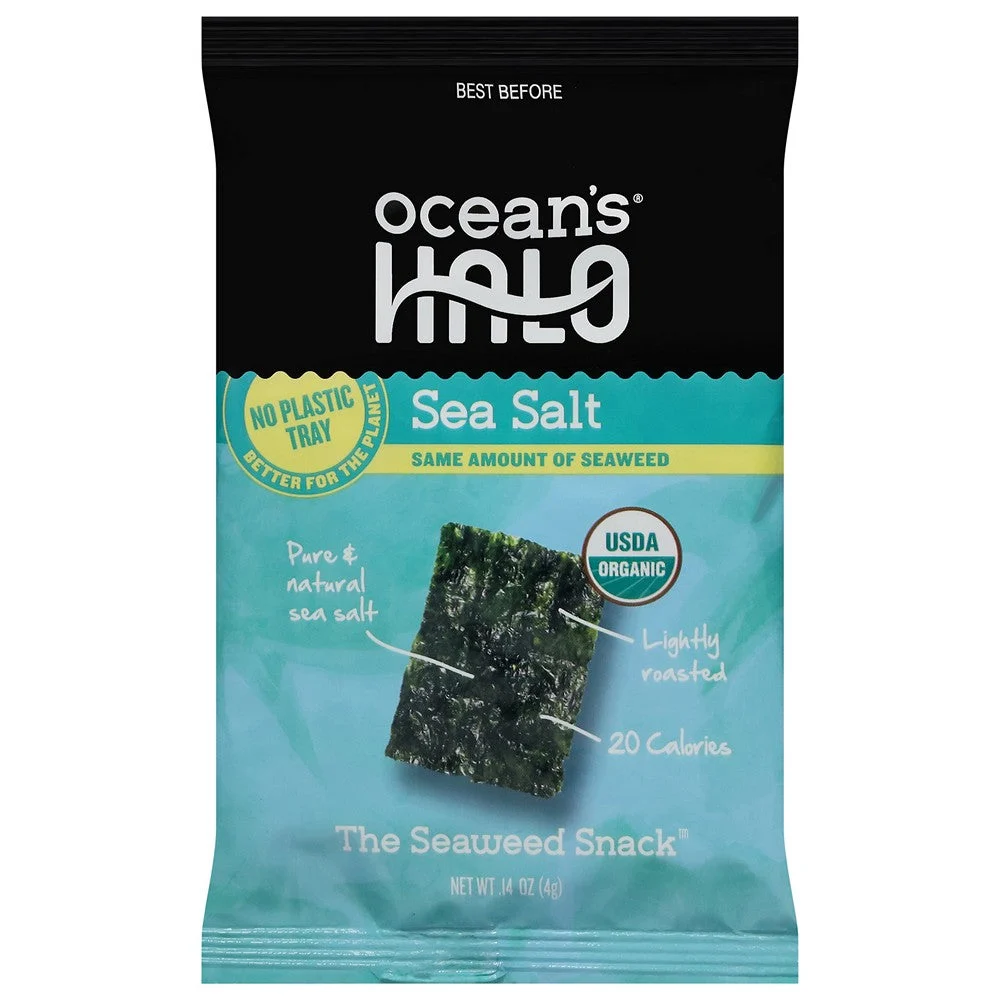 Ocean's Halo - Seawd Organic S/salt Snack - Case of 20-.14 OZ
