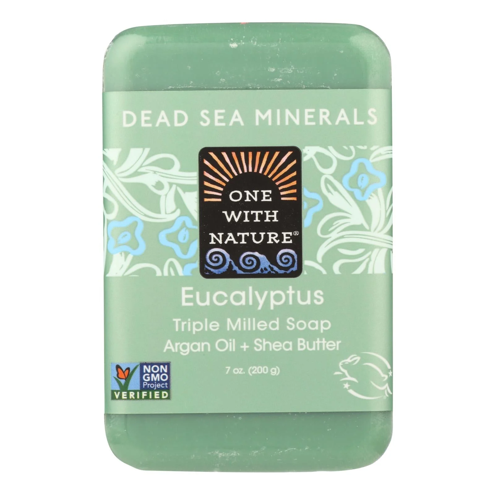One With Nature Triple Milled Soap Bar - Eucalyptus - 7 Ounce