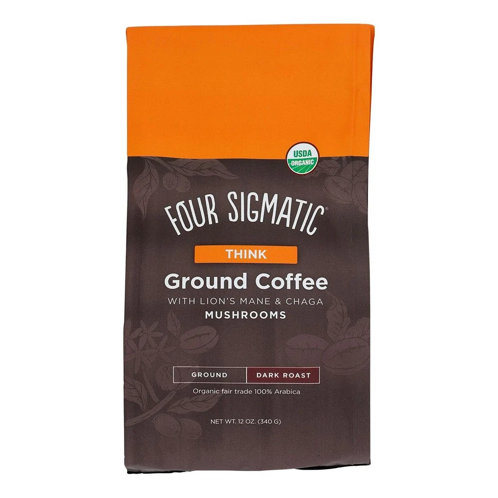 Four Sigmatic - Ground Coffee Organic Think - Case of 8-10 OZ