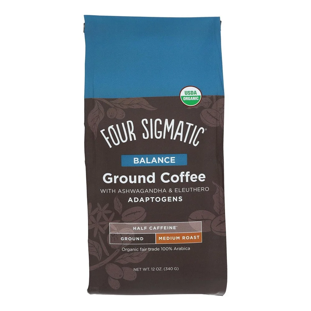 Four Sigmatic - Ground Coffee Organic Balance - Case of 8-10 OZ