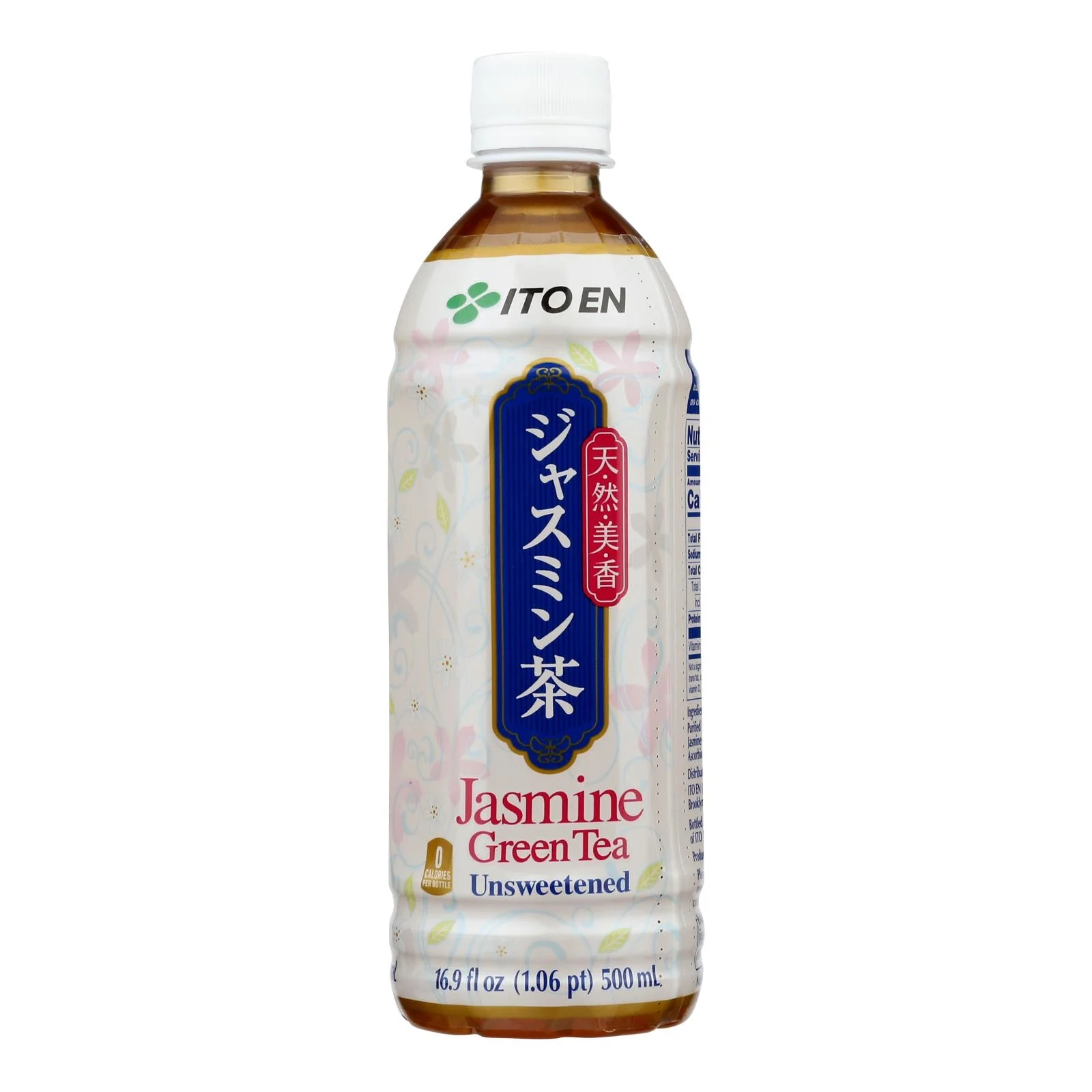 Ito En Unsweetened Traditional Green Jasmine Tea - Case of 12 - 16.9Ounce.