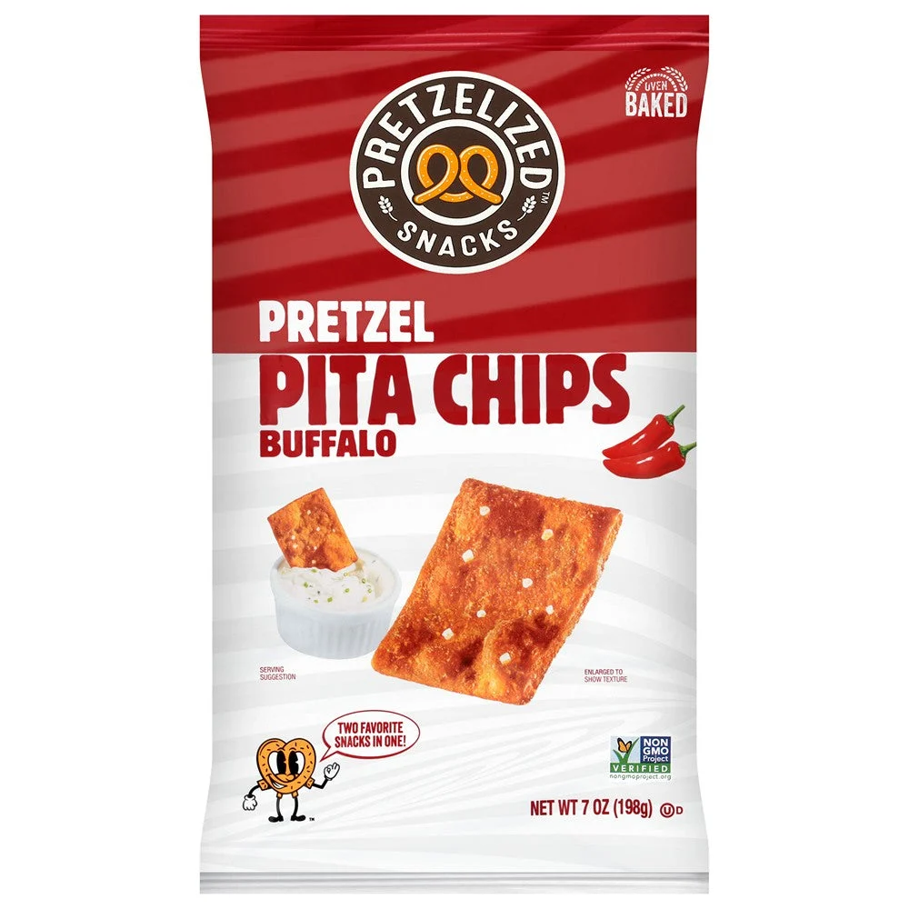 Pretzelized - Pita Chip Buffalo - Case of 12-7 OZ