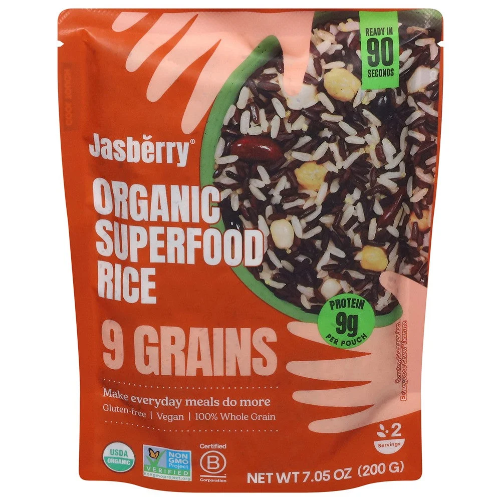 Jasberry - Sprfd Rice Organic 9 Grains - Case of 6-7.05 OZ