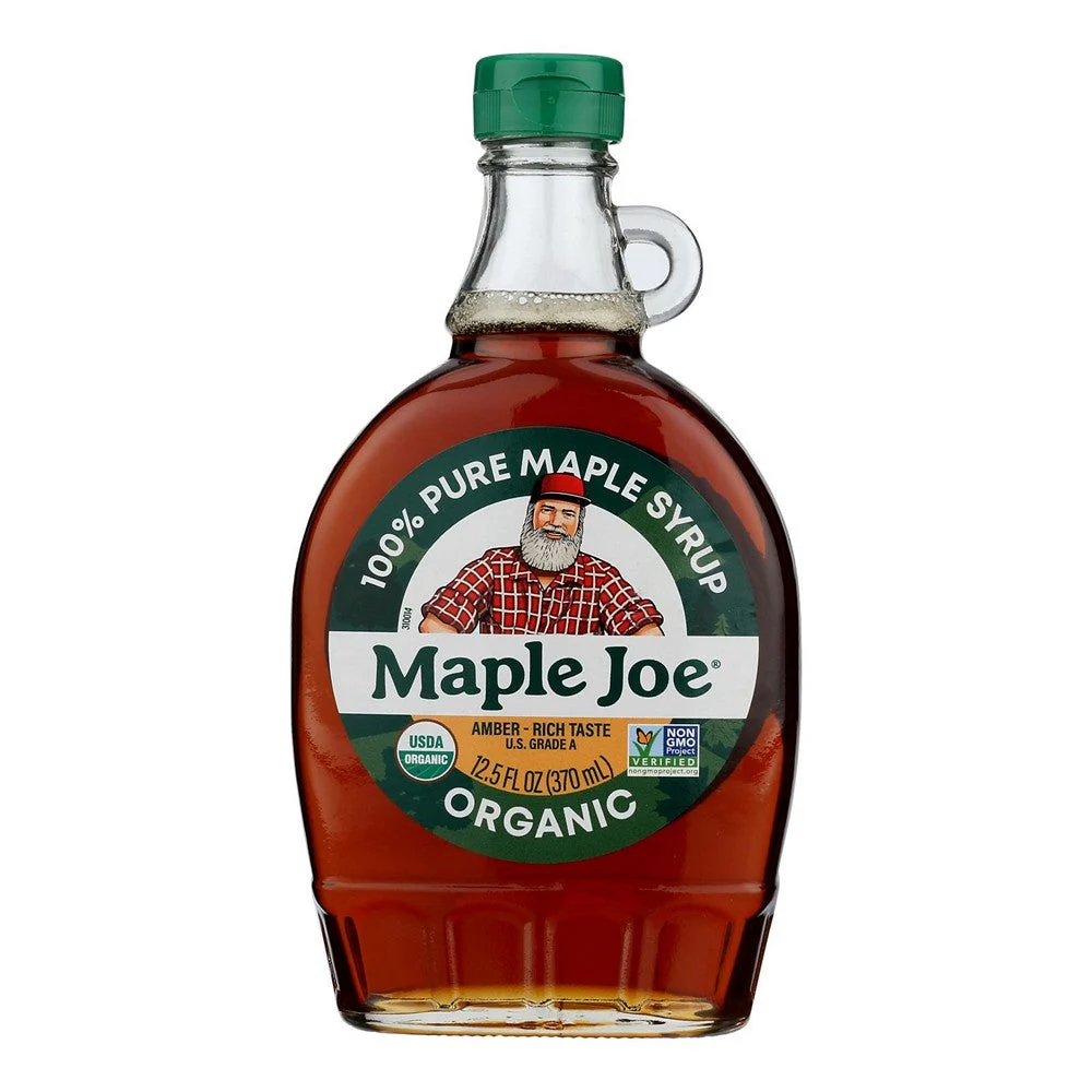 Maple Joe - Maple Syrup Organic Amber - Case of 12-12.5 FZ