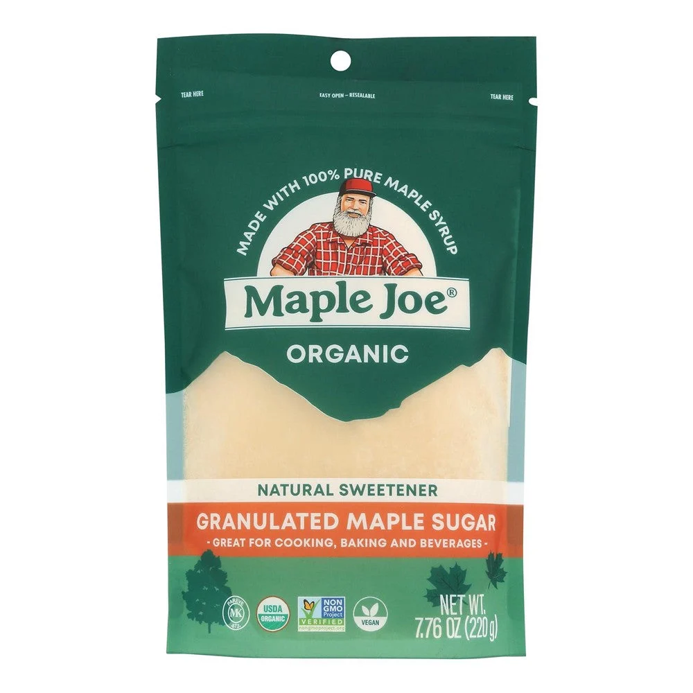 Maple Joe - Maple Sugar Organic Gran - Case of 12-7.76 OZ