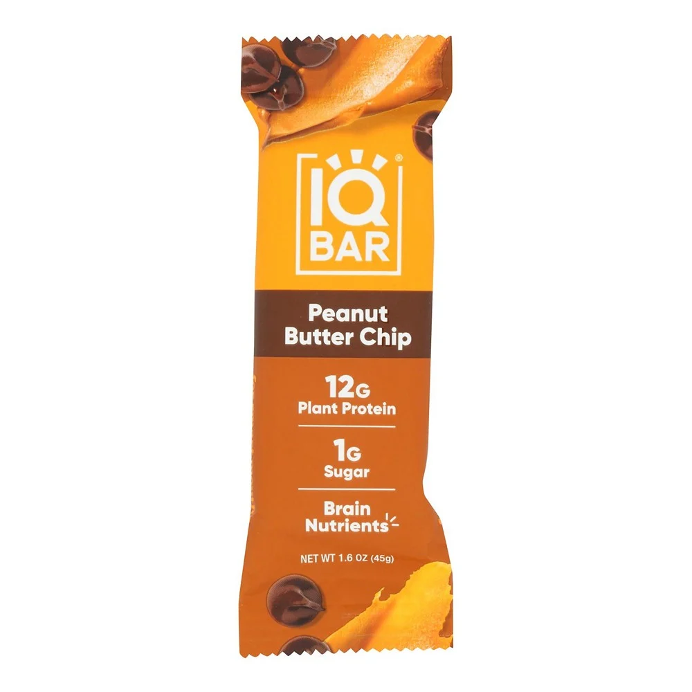 Iq Bar - Bar Peanut Butter Chip - Case of 12 - 1.6 OZ