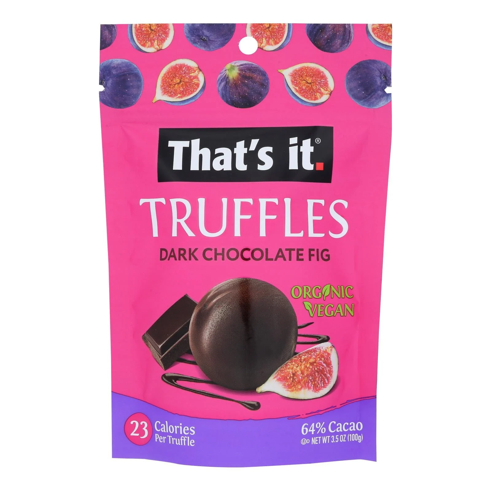That's It - Truffl Dark Chocolate Fig - Case of 6-3.5 Ounce