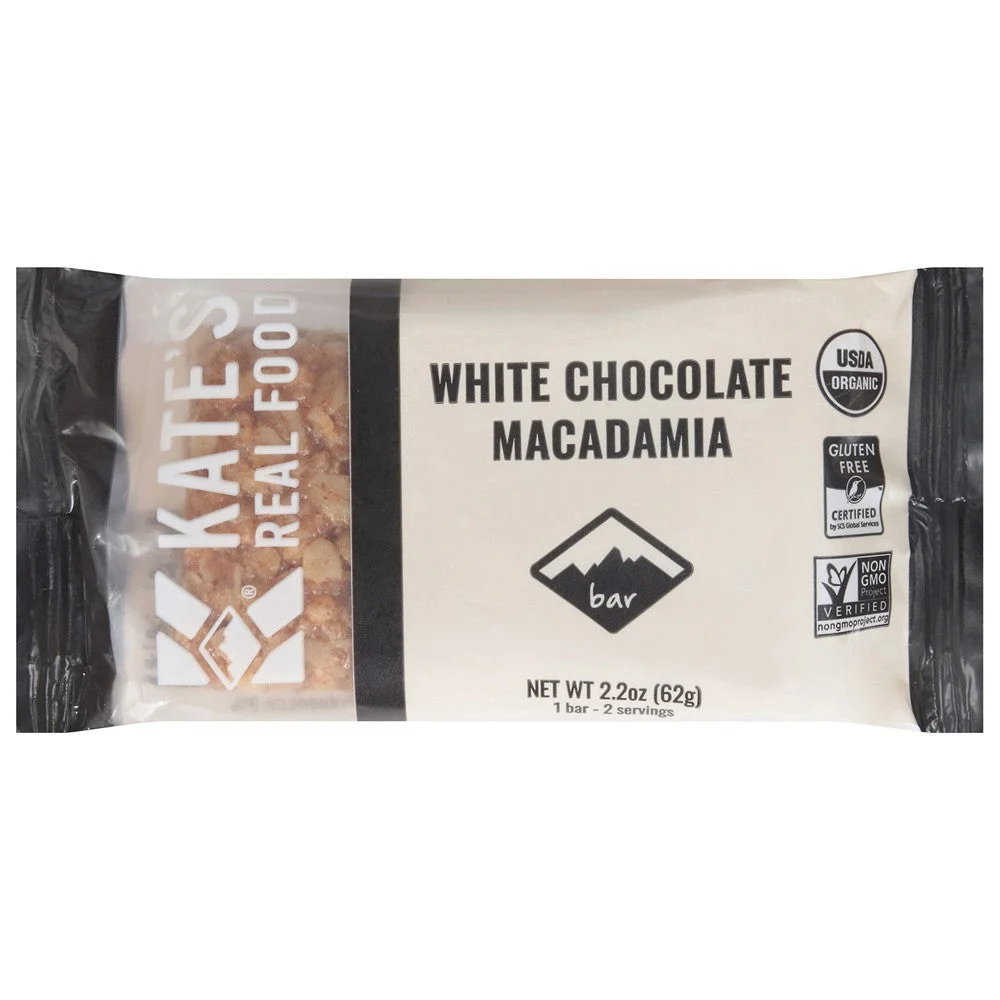Kate's Real Food - Bar Organic Wht Chocolate Macadma - Case of 12-2.2 OZ
