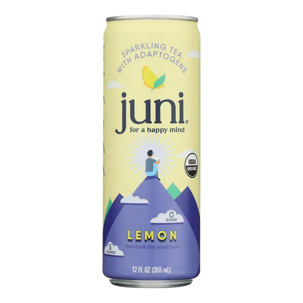 Juni - Sparklng Tea Organic Lemon - Case of 12-12 FZ