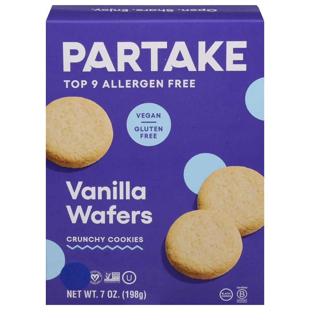 Partake Foods - Cookies Vanilla Wafer - Case of 6-7 OZ