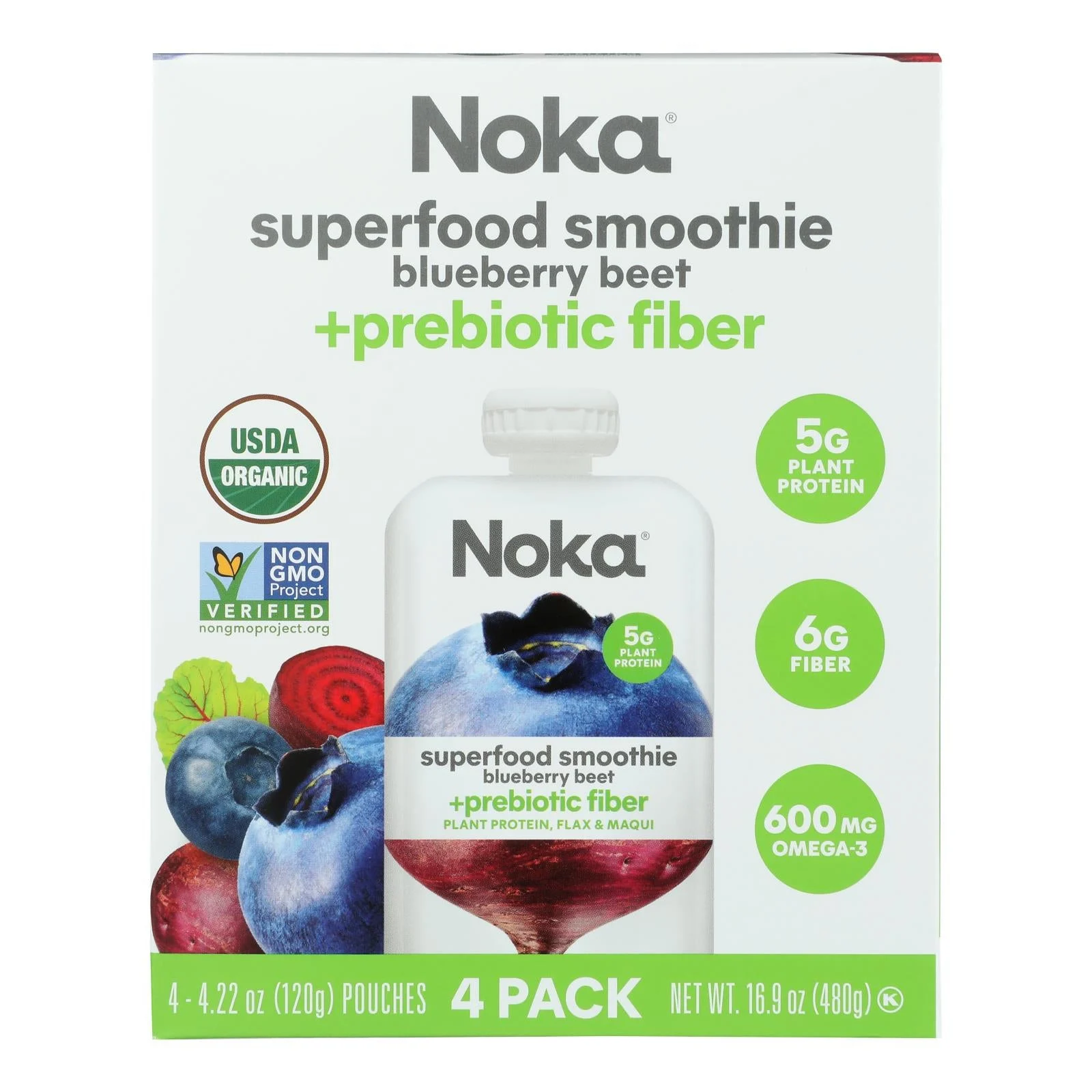 Noka - Sprfd Smthe Blueberry Beet - Case of 6-4 PACK
