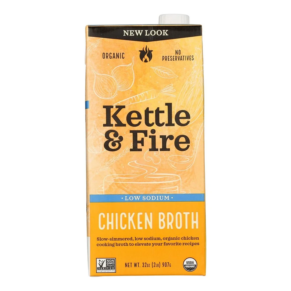 Kettle And Fire - Broth Organic Chkn Low Sodium - Case of 8-32 OZ