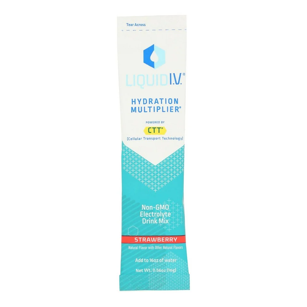 Liquid I.v. - Drnk Mx Strawberry Sngl - Case of 8-.56 OZ