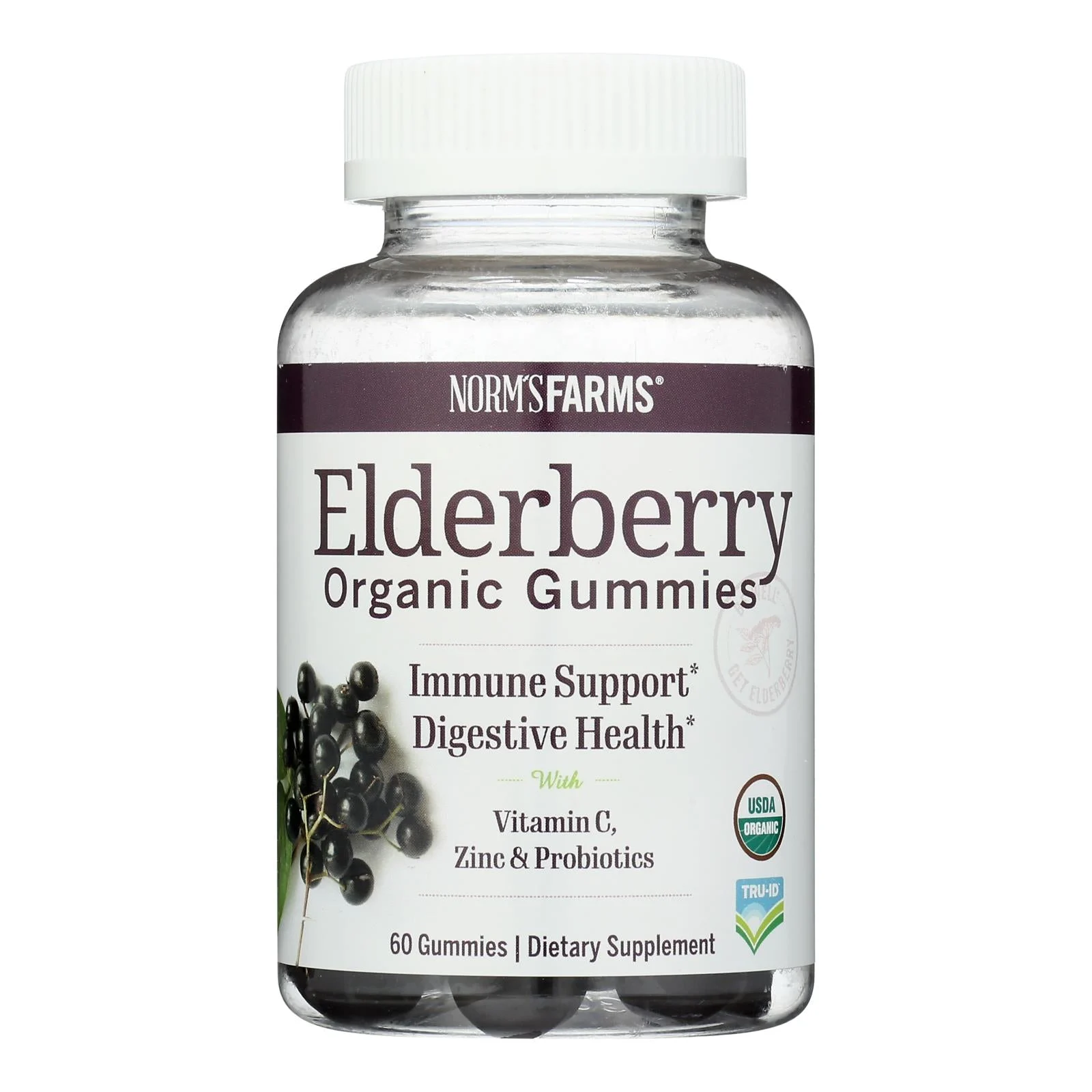 Norms Farms - Gmmy Eldrbry Probtic - 1 Each 1-60 Count