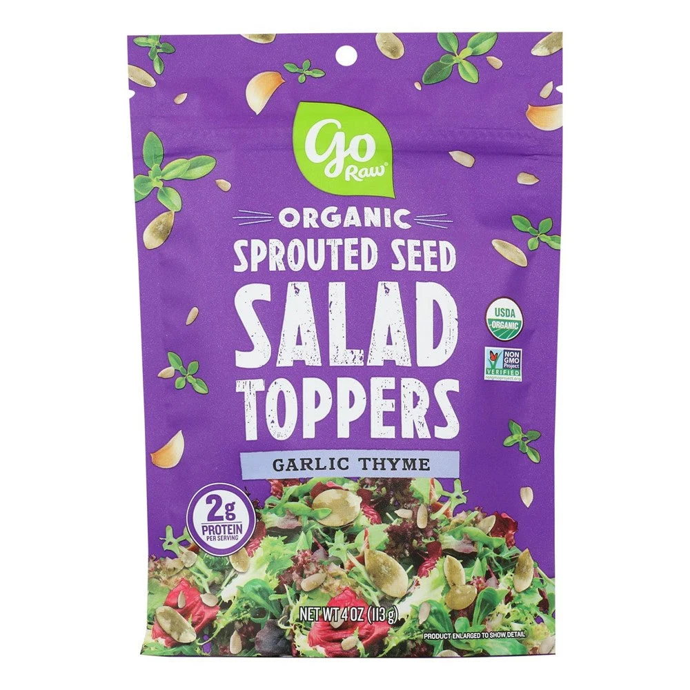 Go Raw - Sld Tpr Organic Gar Thym Sprt - Case of 6-4 OZ